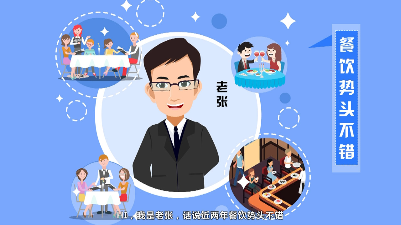 餐飲行業介紹MG動畫制作