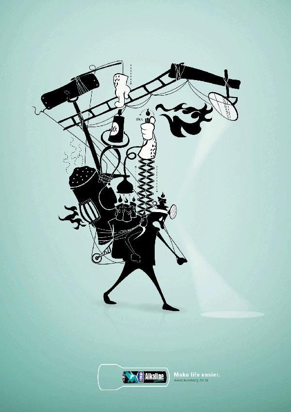 Eveready Alkaline Plus創(chuàng)意平面廣告設(shè)計