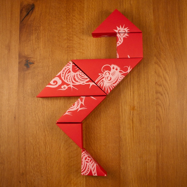 春節禮品盒包裝設計，新年七巧板的妙用