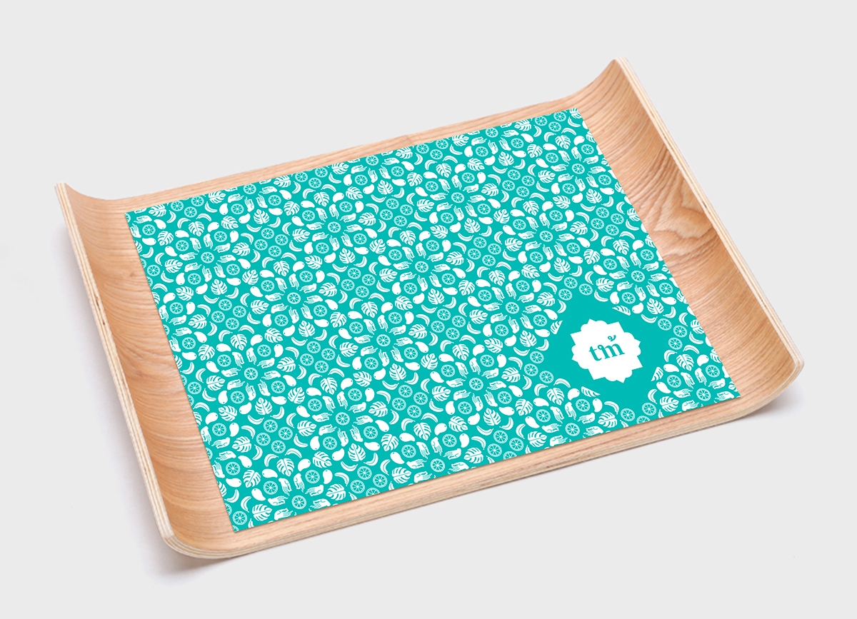 泰國快餐店的品牌設(shè)計，標志設(shè)計和包裝設(shè)計