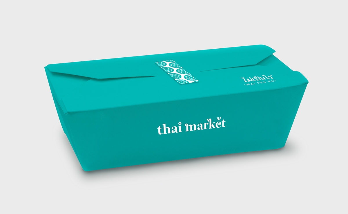 泰國快餐店的品牌設(shè)計，標志設(shè)計和包裝設(shè)計