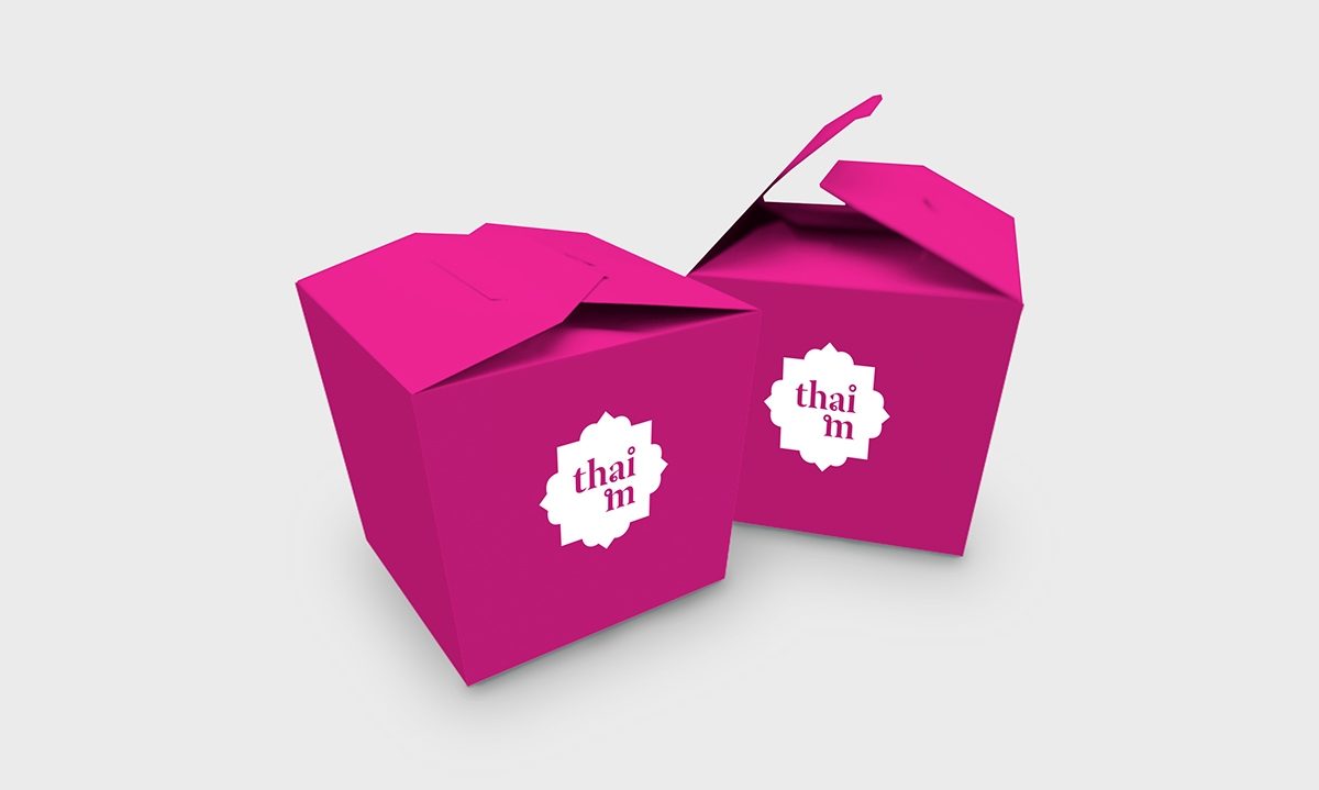 泰國快餐店的品牌設(shè)計，標志設(shè)計和包裝設(shè)計