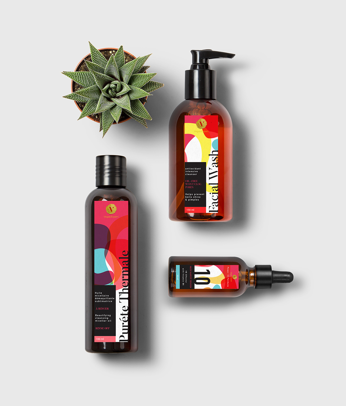 美國天然化妝品創(chuàng)意品牌包裝設(shè)計(jì)