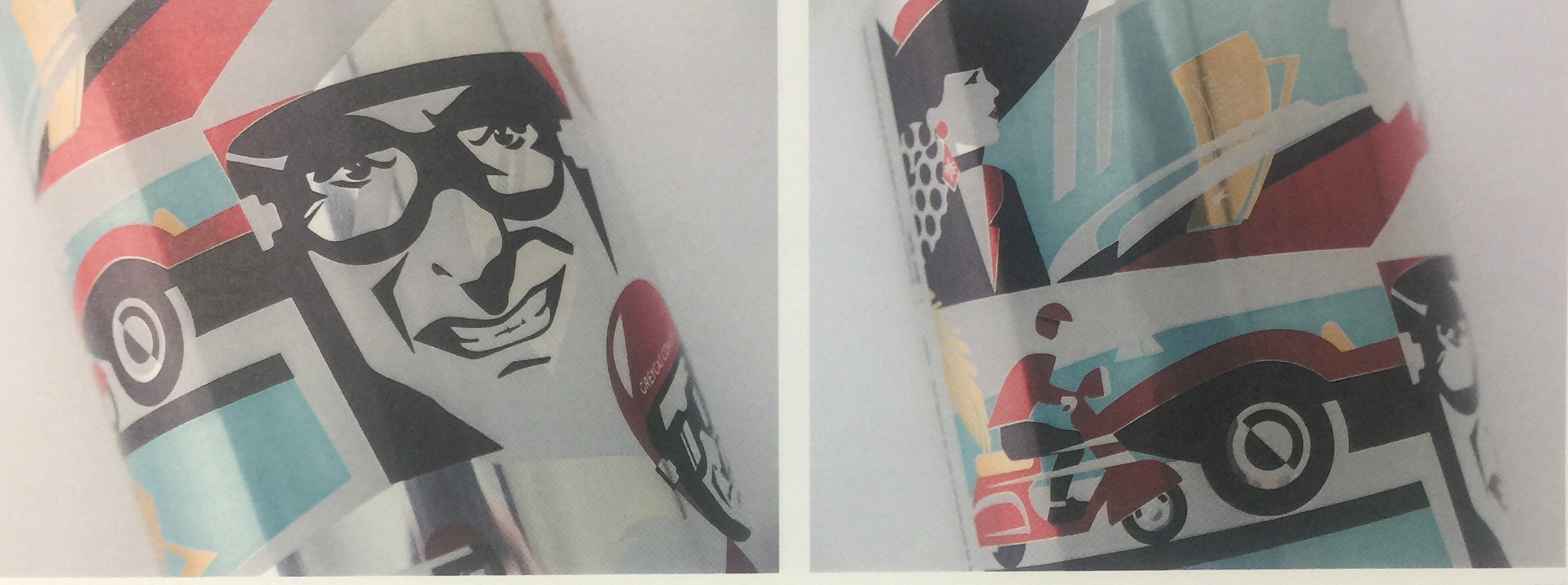 漫畫(huà)風(fēng)格的電影院啤酒包裝設(shè)計(jì)