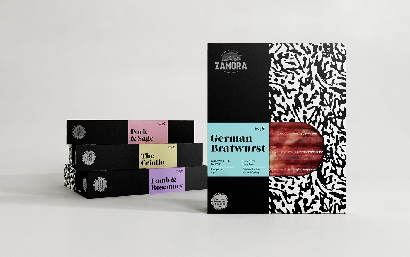 自制美味的香腸食品包裝設(shè)計